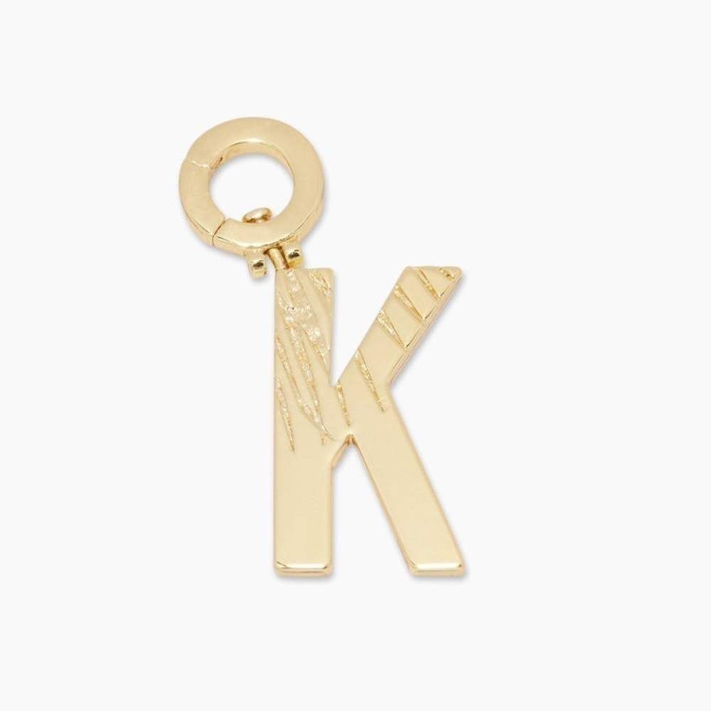 Gorjana New Parker Initial K Charm 18k Gold Plated Brass‎